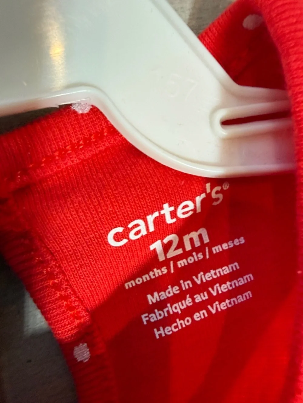 NWT Carter's Red Polka Dot Dress with Santa Pocket Appliqués